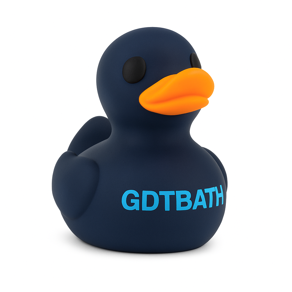Navy Blue GDTBATH 3D Printed Duck