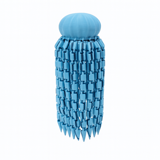 Light Blue Octopus 3D Printed Fidget Toy