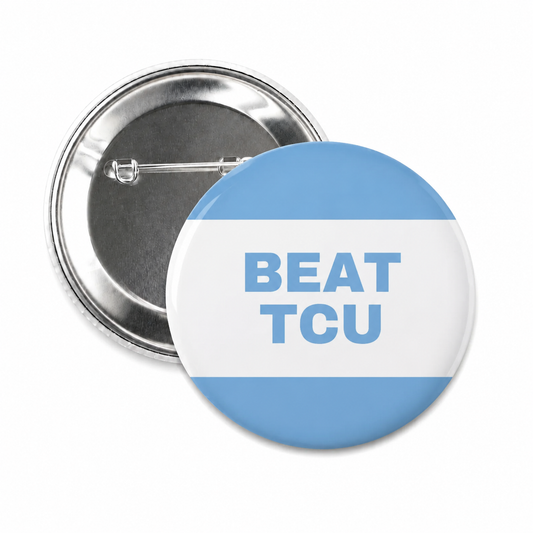 SHB Beat TCU Button Pin for Carolina Fans