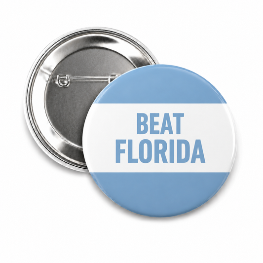 SHB Beat Florida Button Pin for Carolina Fans