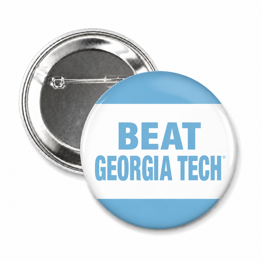 SHB Beat Georgia Tech Button for Carolina Game Day