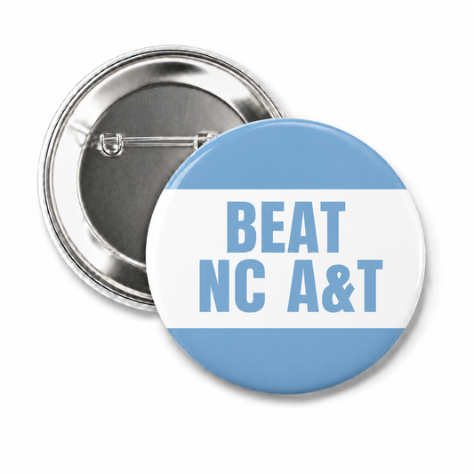 SHB Beat NCA&T Button Pin for Carolina Fans