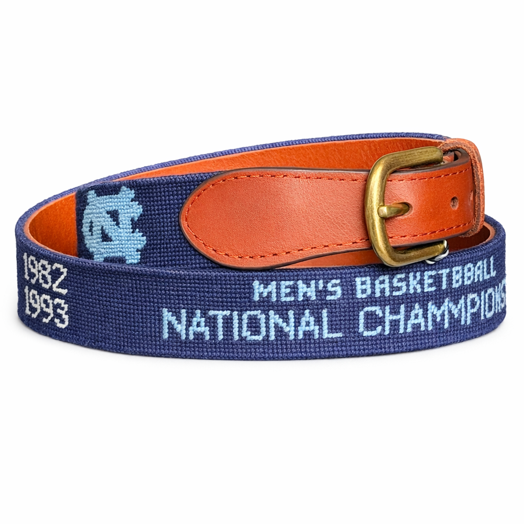 North Carolina Tar Heels National Championships Belt by Smathers and Branson - Main View - Smathers and Branson