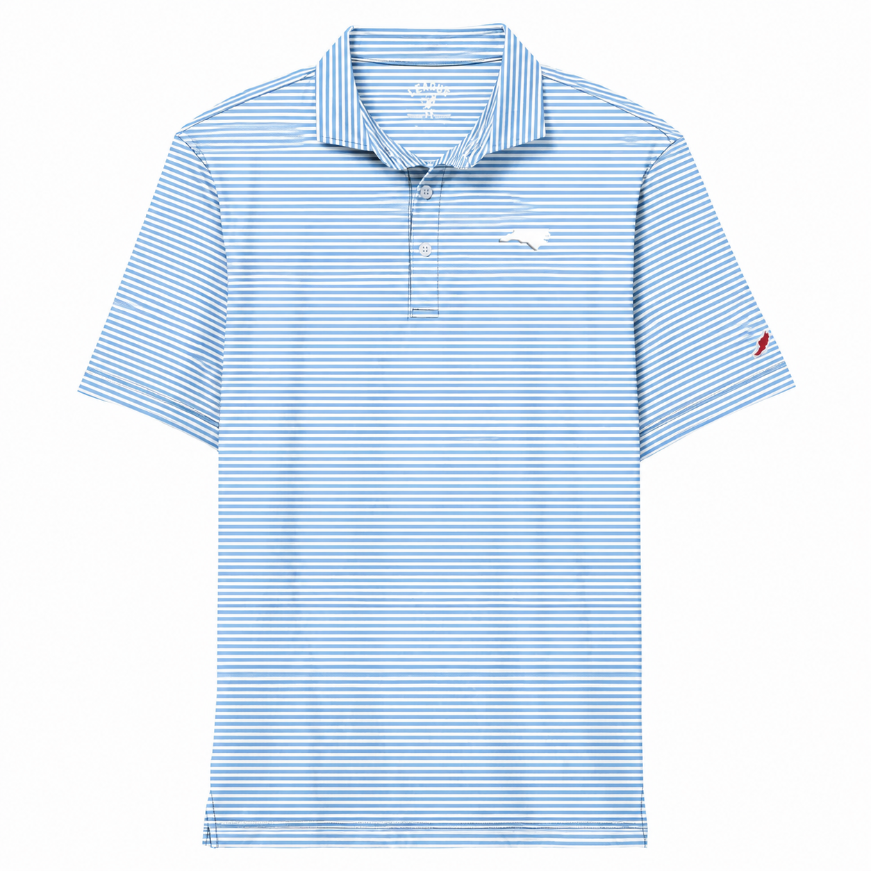 Carolina Blue Striped North Carolina Men's Polo by League