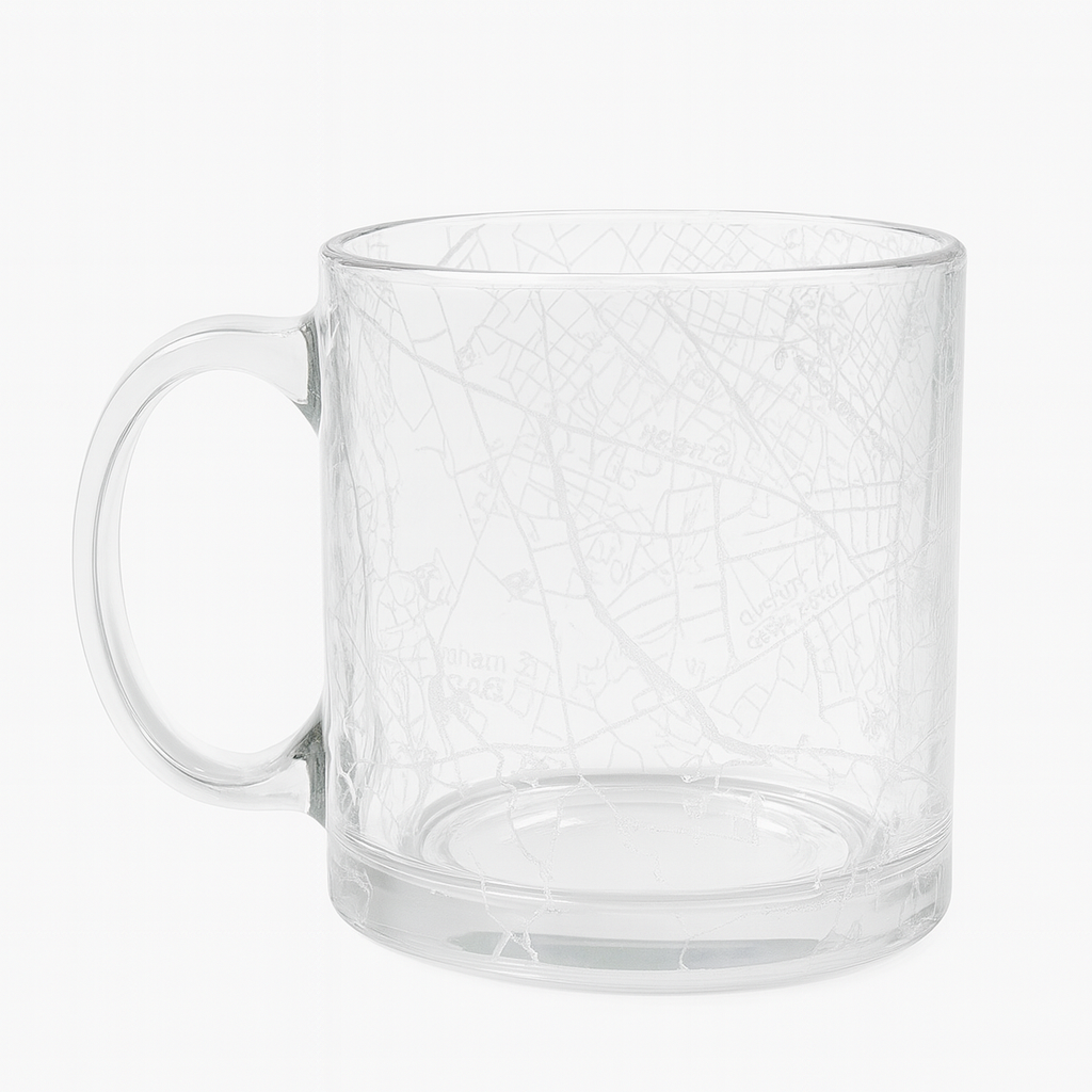 Chapel Hill Maps Clear Coffee Mug