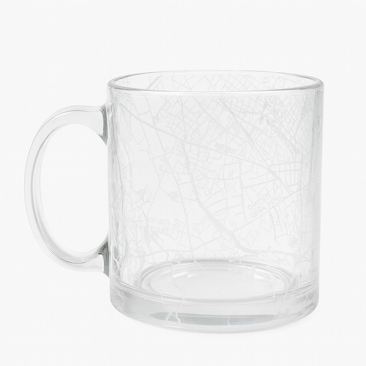 Chapel Hill Maps Clear Coffee Mug