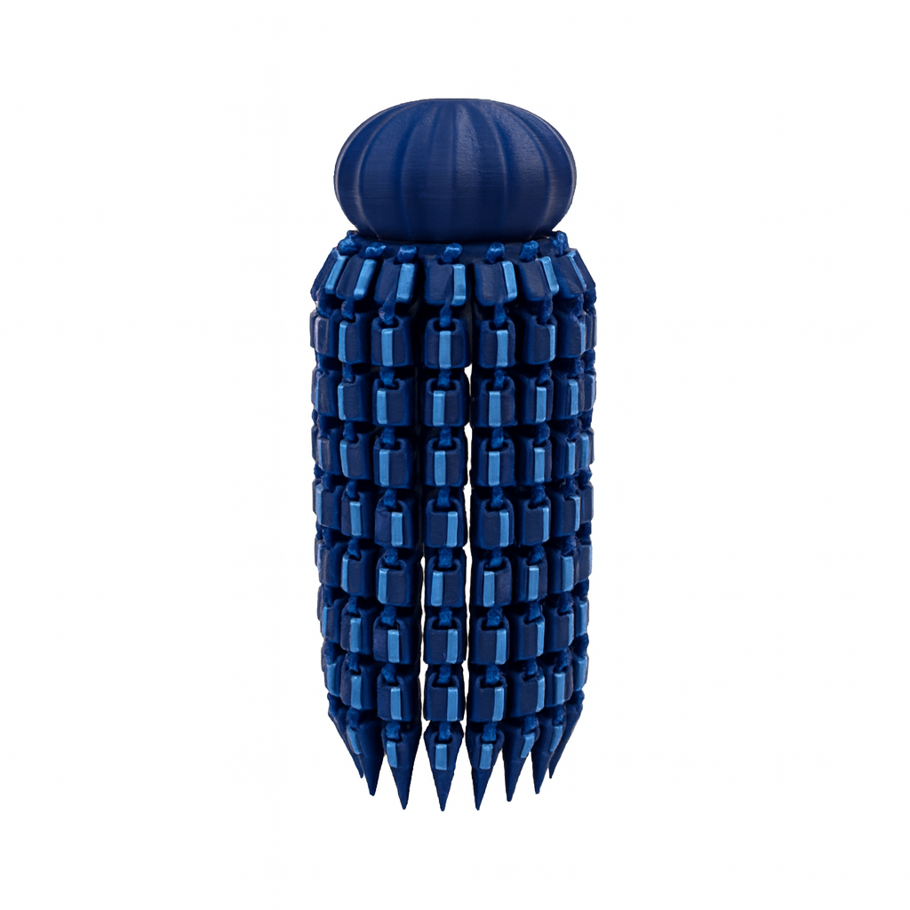 Navy and Light Blue Octopus 3D Printed Fidget Toy