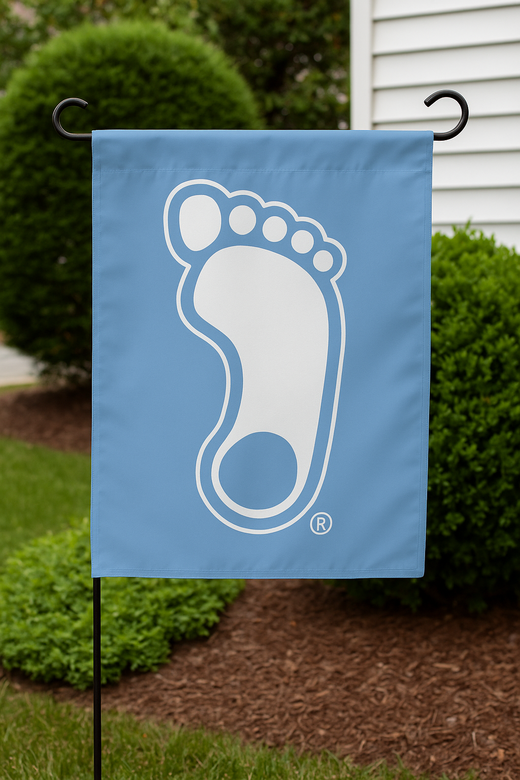North Carolina Tar Heels Sewing Concepts UNC Foot Garden Flag