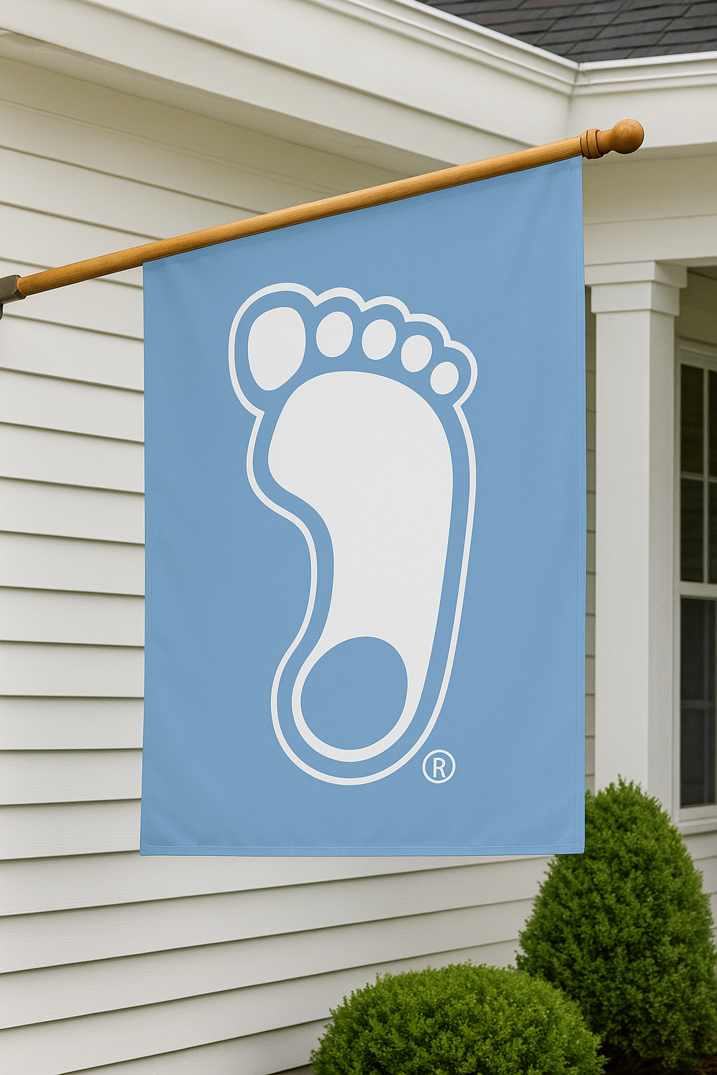 North Carolina Tar Heels Sewing Concepts UNC Foot House Banner