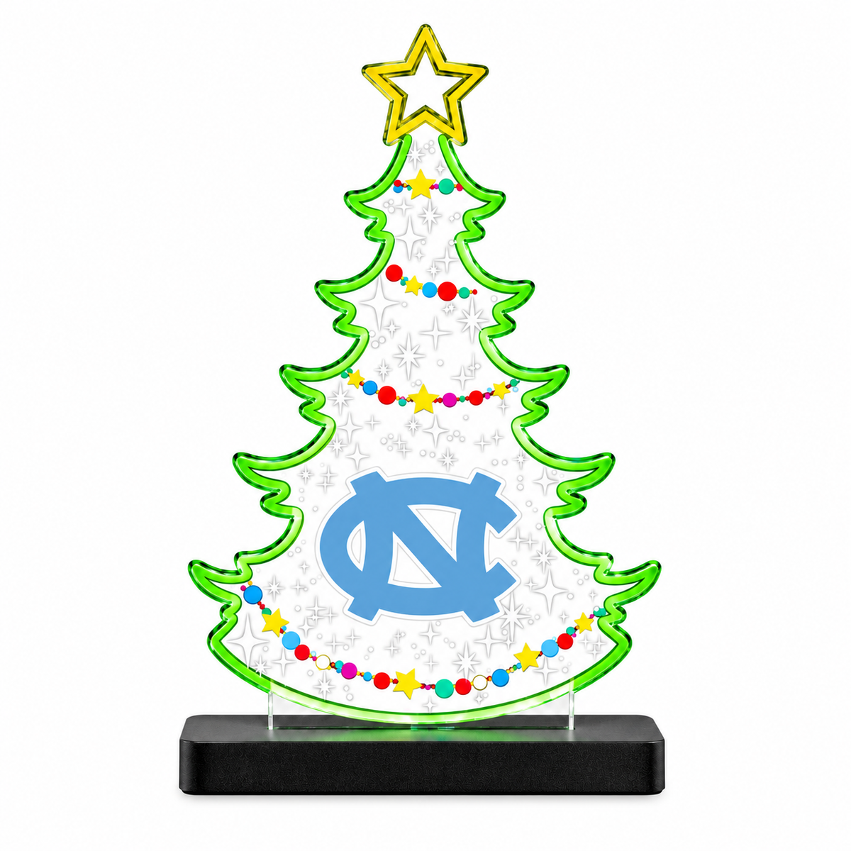 University of North Carolina College Holiday Tree Desklite