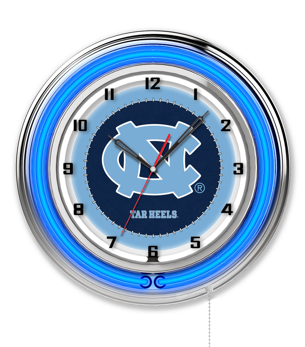 19" North Carolina Tar Heels Neon Clock
