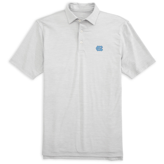 North Carolina Grey Driver Spacedye Perf Polo by Southern Tide