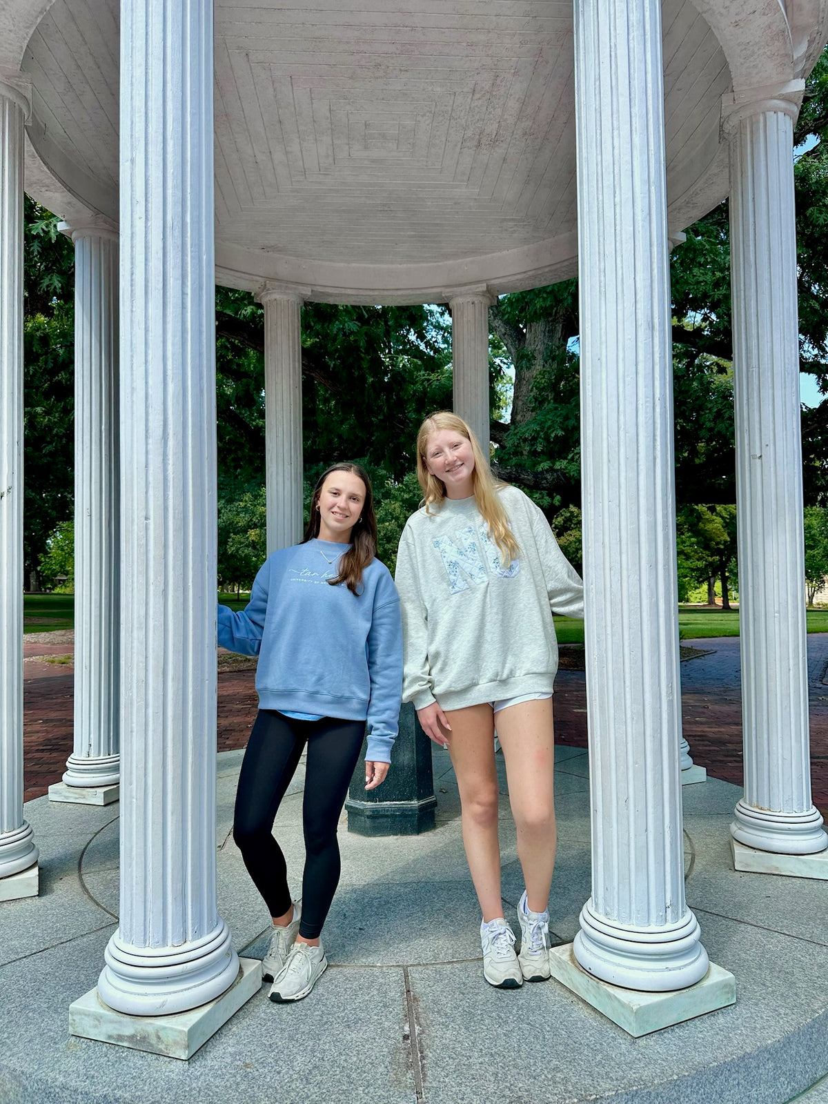 UNC Women's Triumph Embroidered Sweatshirt in Wildflower Mock Neck