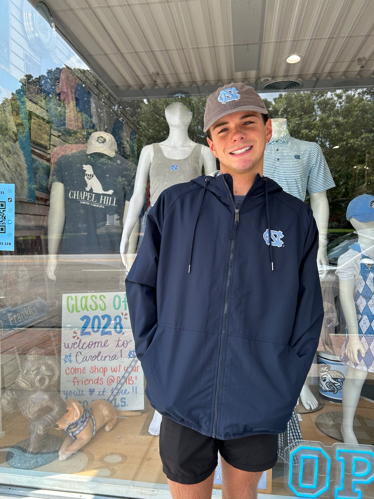 Carolina Tar Heels Men's Heavyweight Champion Jacket in Navy