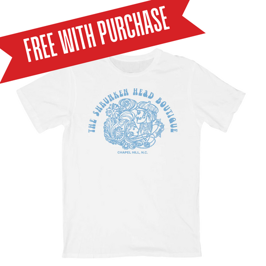 Shrunken Head Boutique Logo T-Shirt in White Soft Blend Material