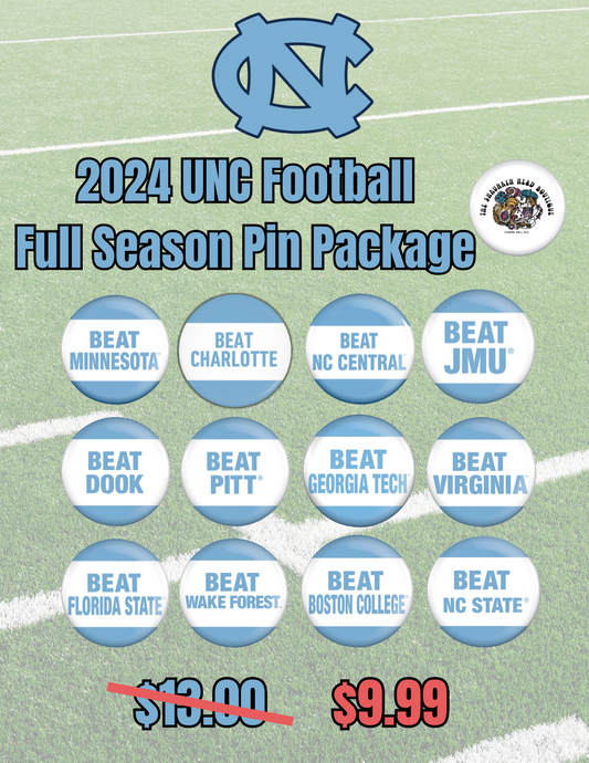 2024 Carolina Football Full Season Pin Package