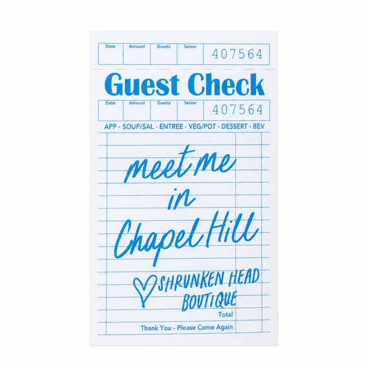 Blue Guest Check Sticker Decal - Main View - Mugsby