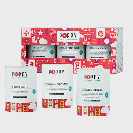 Holiday Cylinder Trio Popcorn