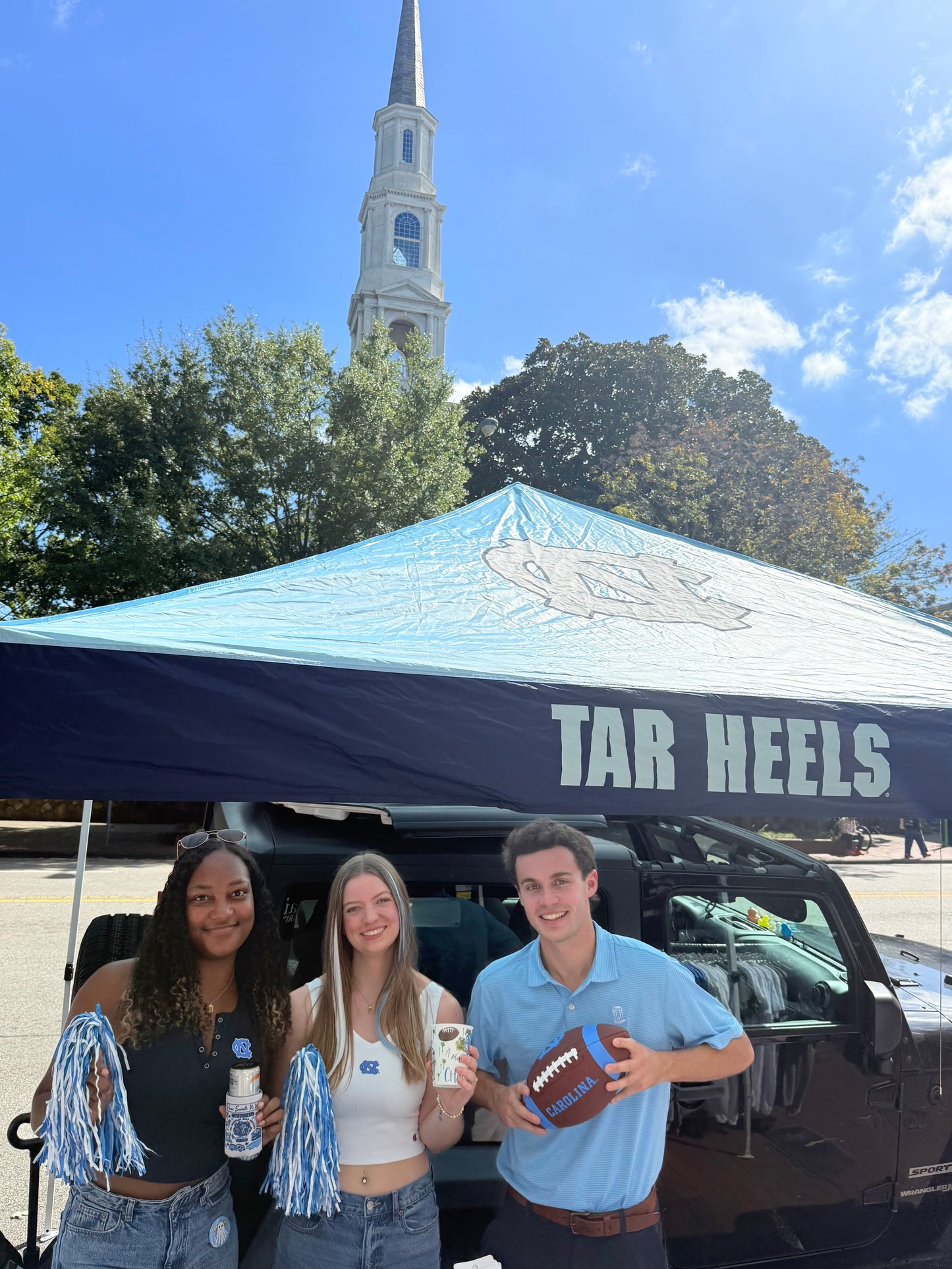 UNC Checkerboard Canopy Tailgating Tent