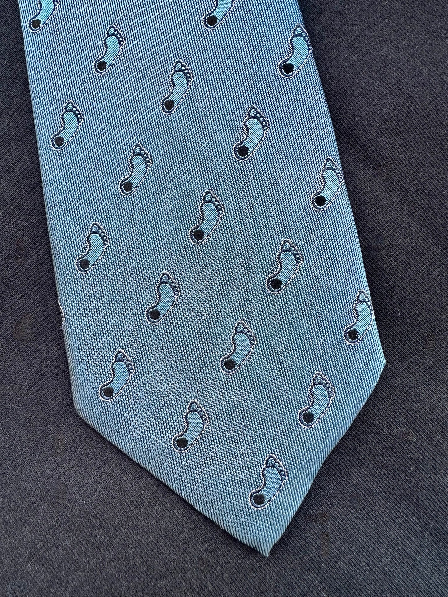 North Carolina Tar Heels Foot Logo Men's Neck Tie Echo