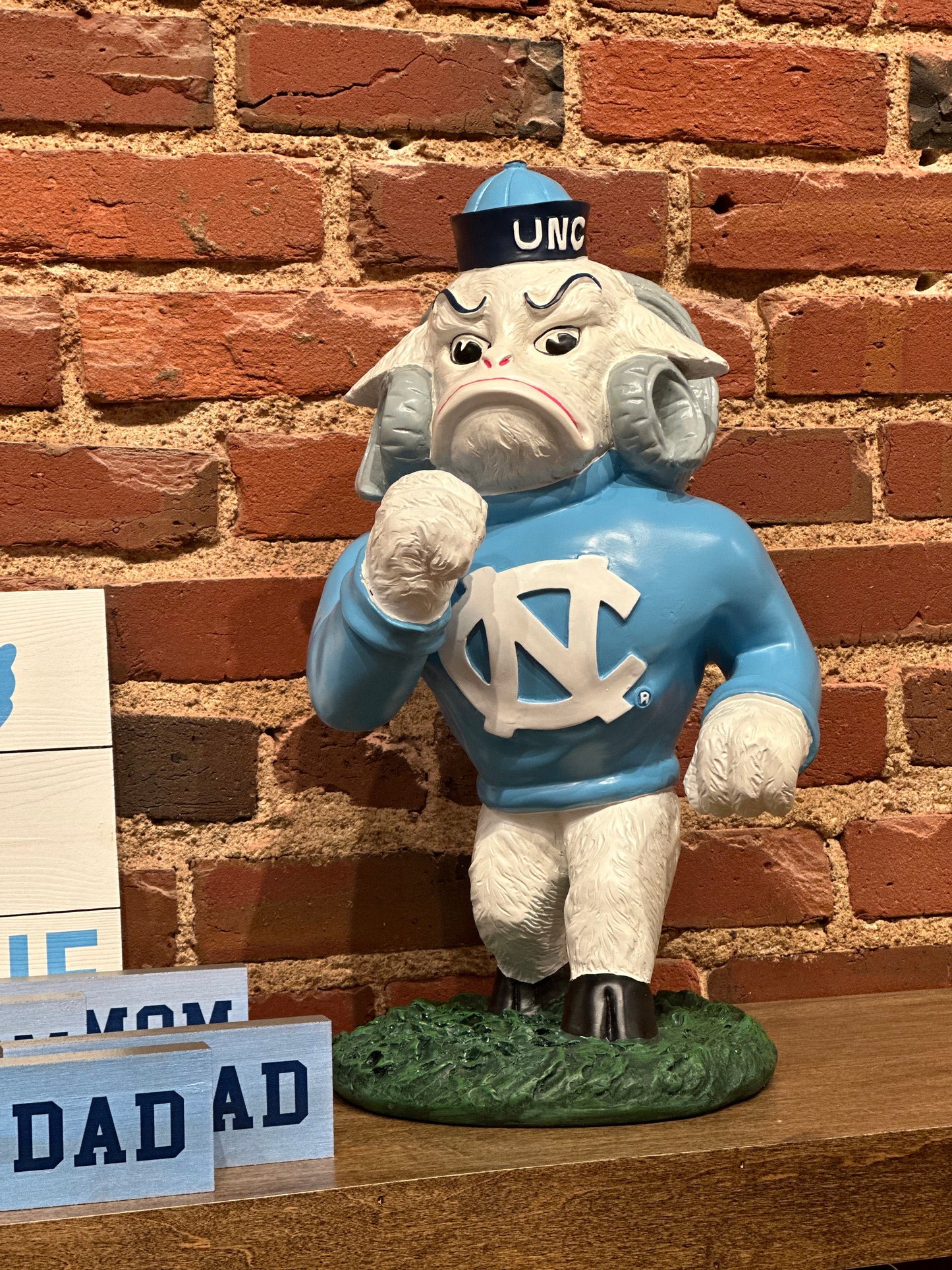 North Carolina Tar Heels Oxbay Painted Rameses Garden Statue