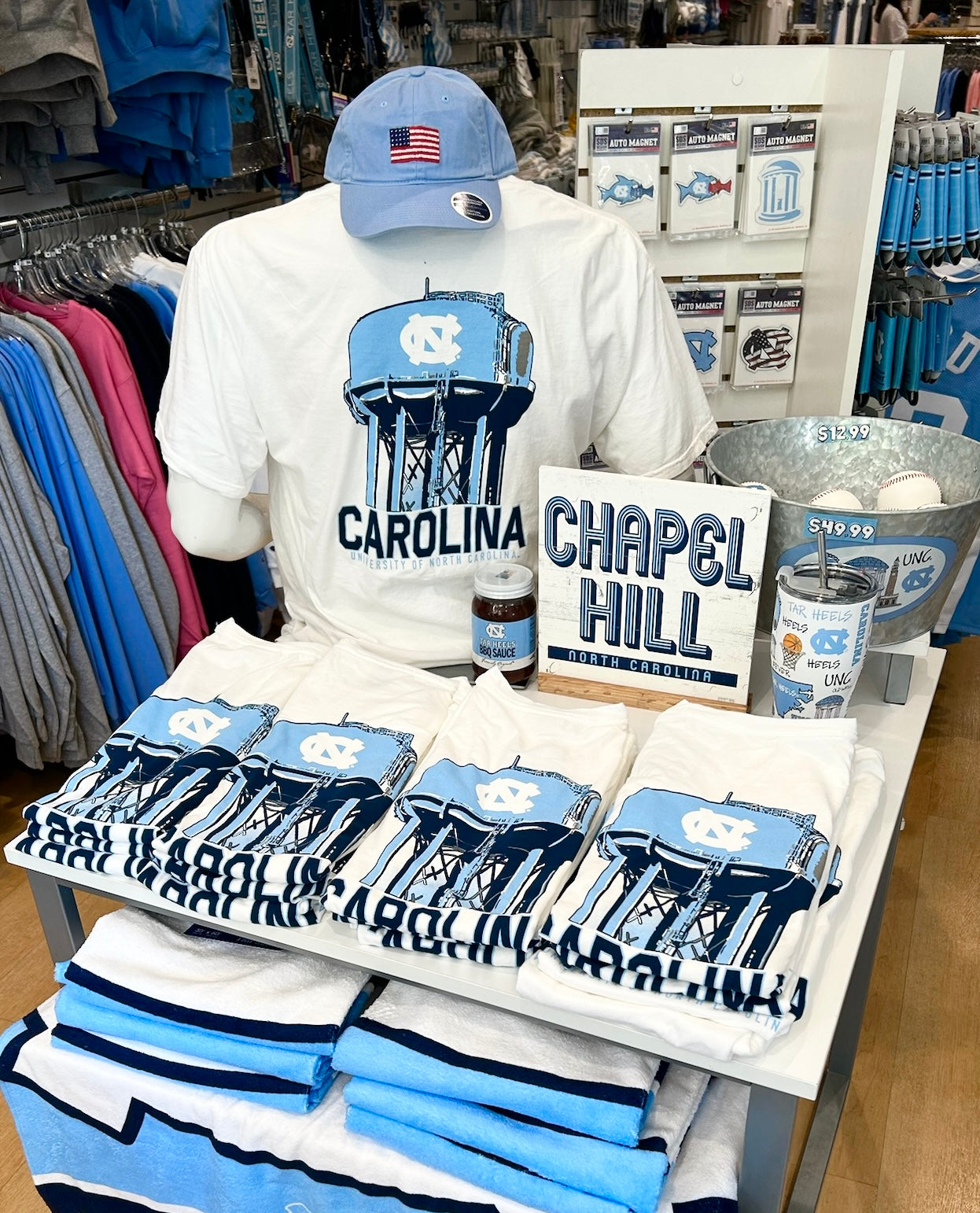 UNC Water Tower Adult T-Shirt by Comfort Wash