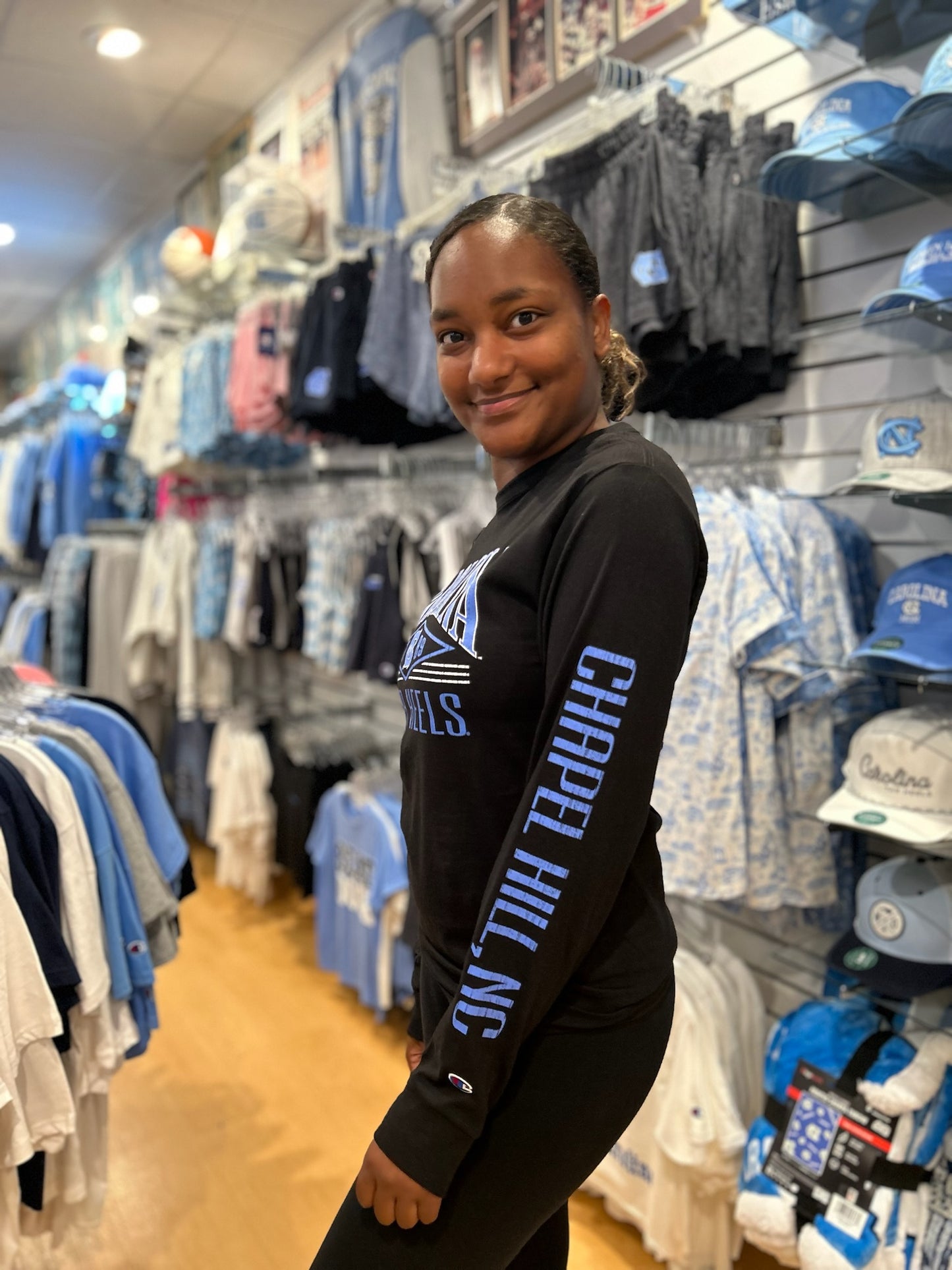 North Carolina Tar Heels Black Long Sleeve T-Shirt