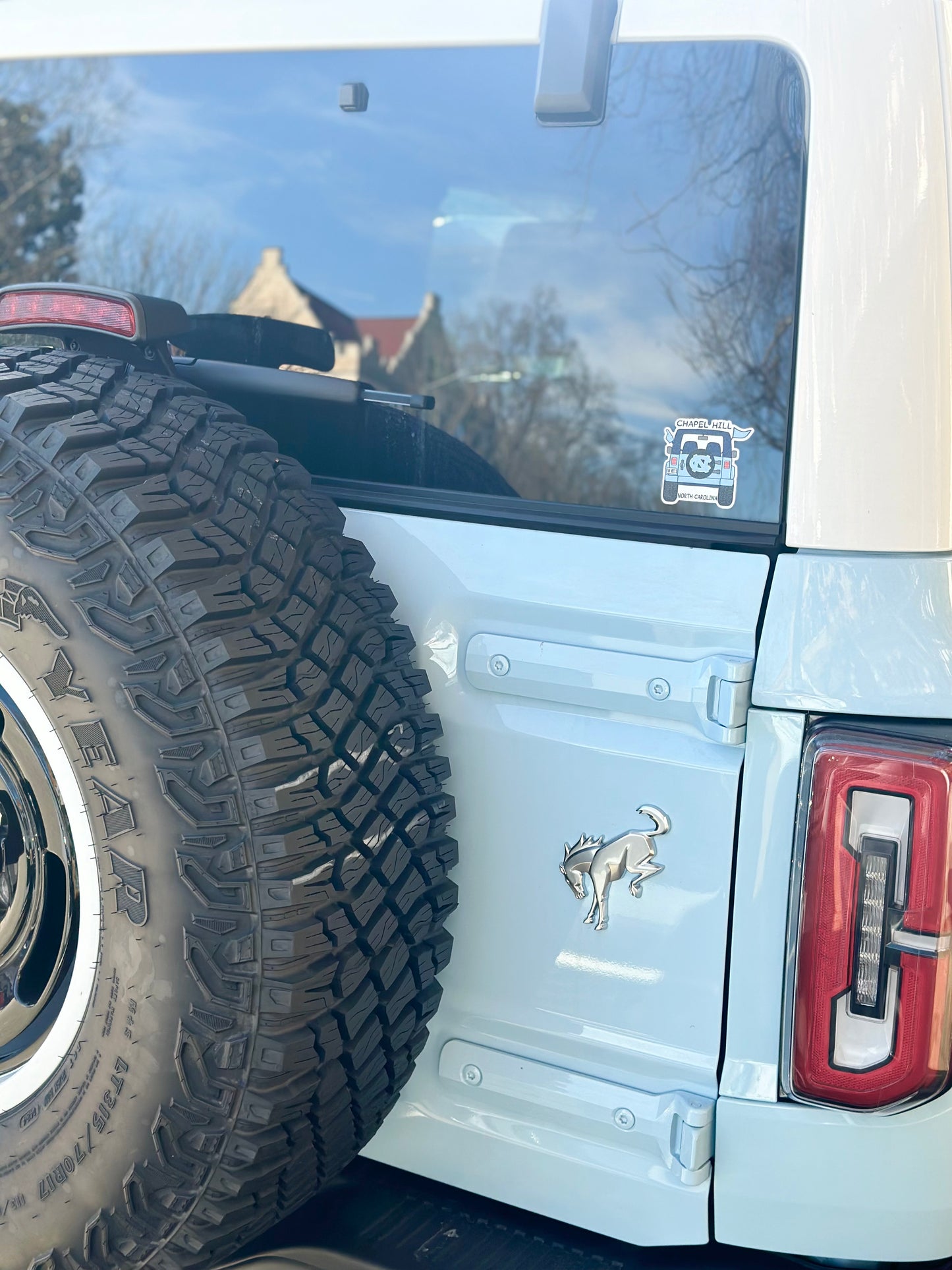 UNC Back of Jeep Decal Sticker