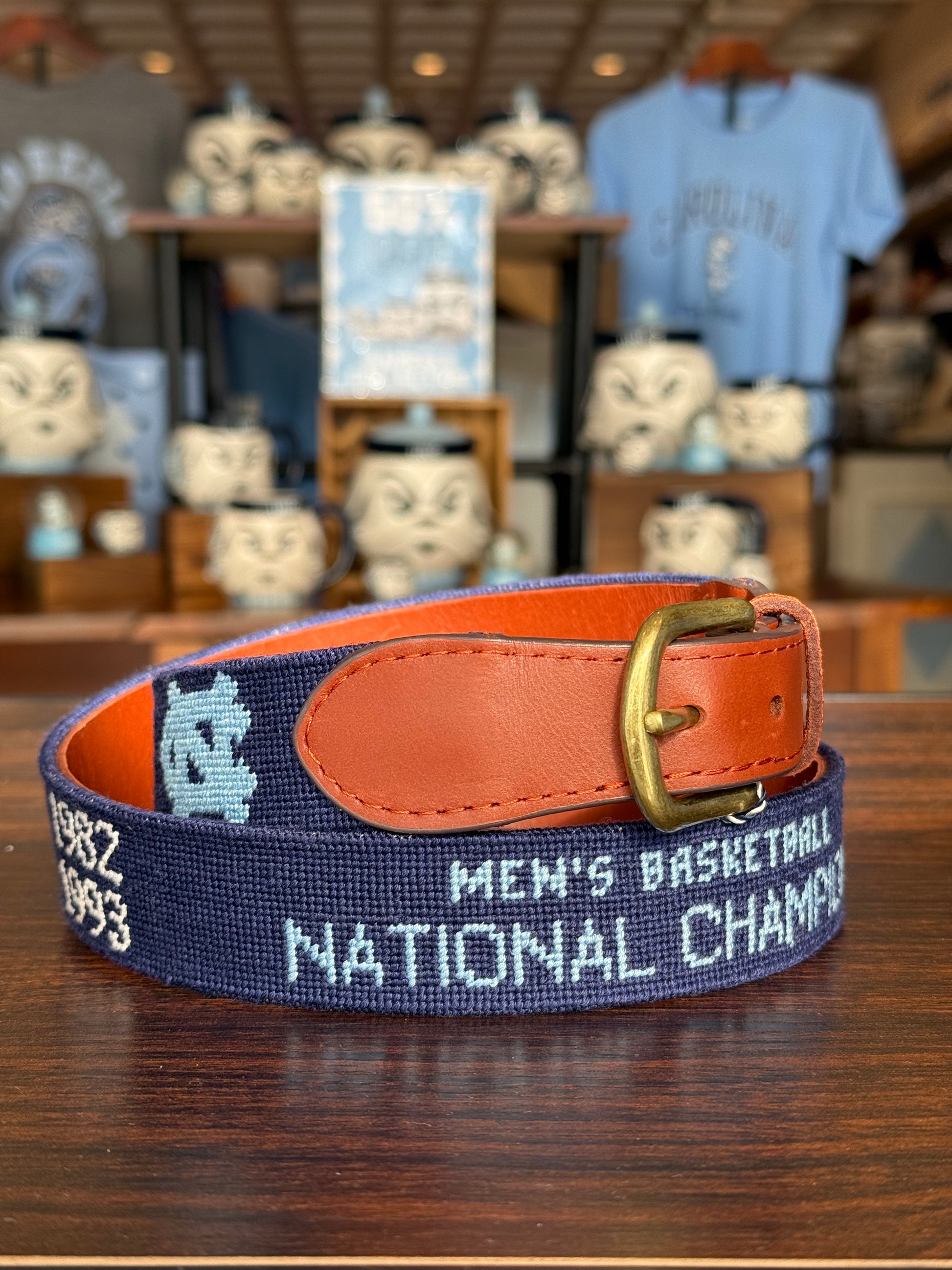 North Carolina Tar Heels National Championships Belt by Smathers and Branson - Interior View - Smathers and Branson