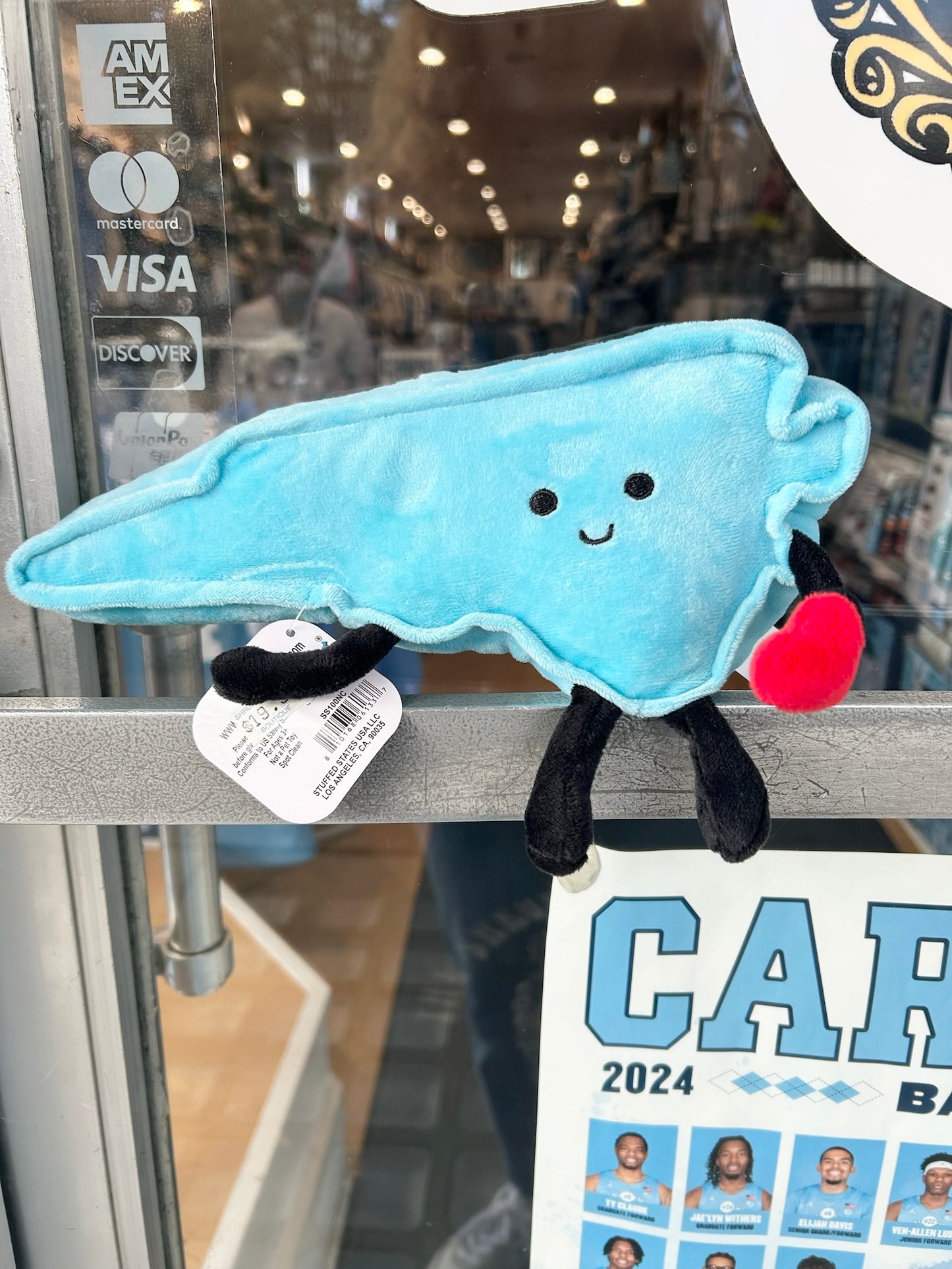 North Carolina Blue State Stuffed Plush Doll