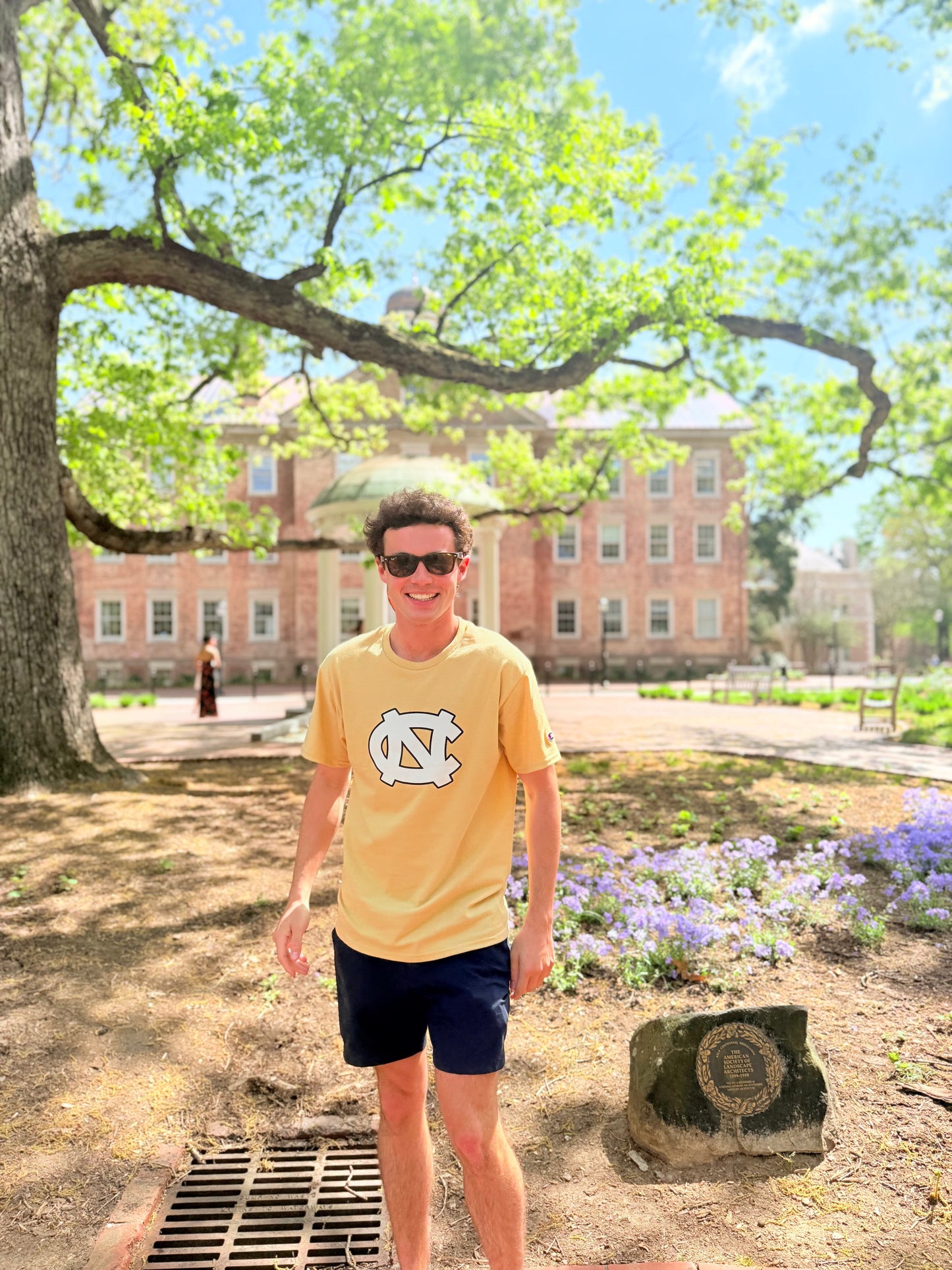 Game Day UNC T-Shirt in Faded Yellow by Champion