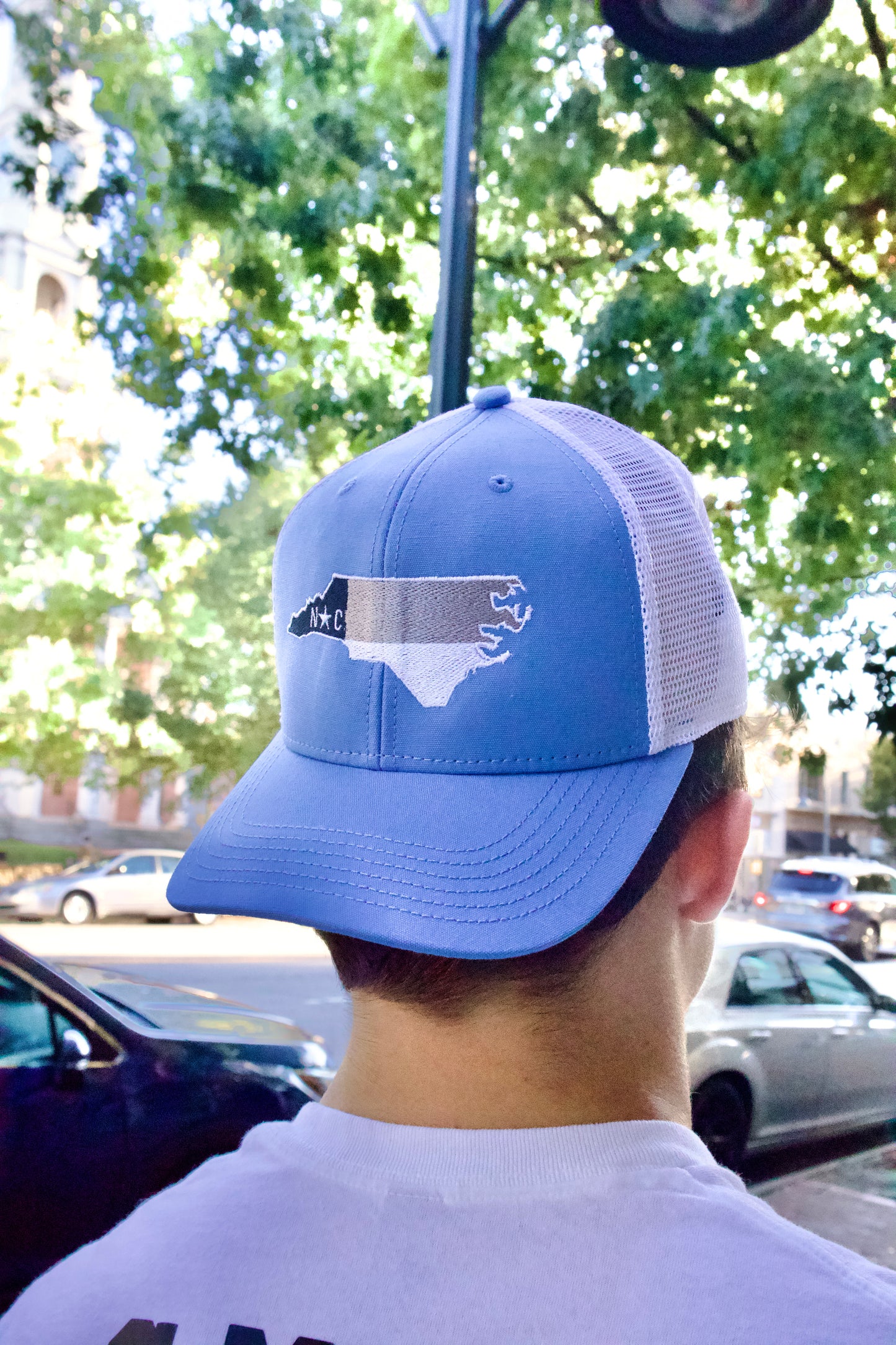 North Carolina Blue State Flag Trucker Hat-MPS