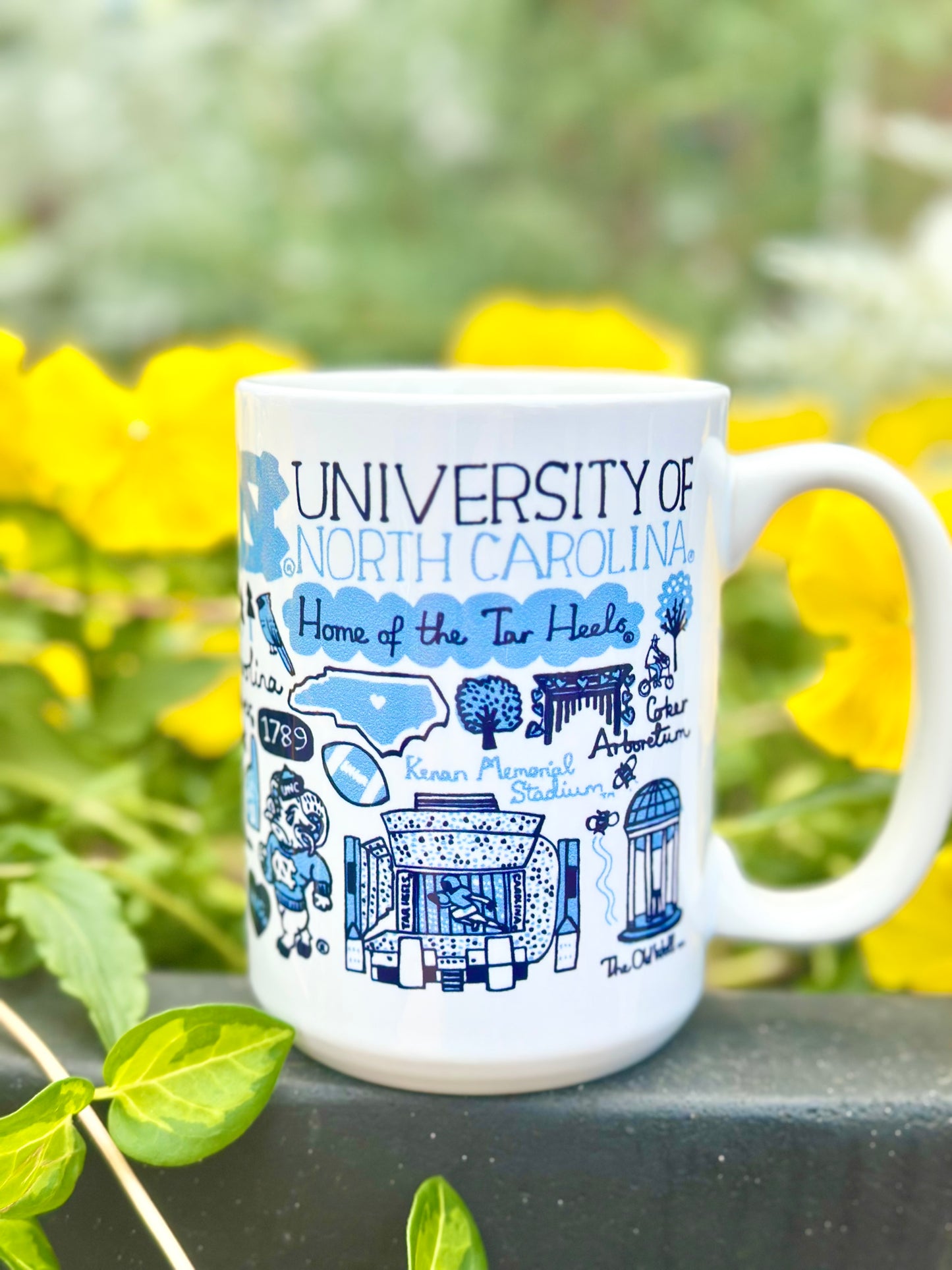 UNC Tar Heels Ceramic Impact Grande Mug by Julia Gash
