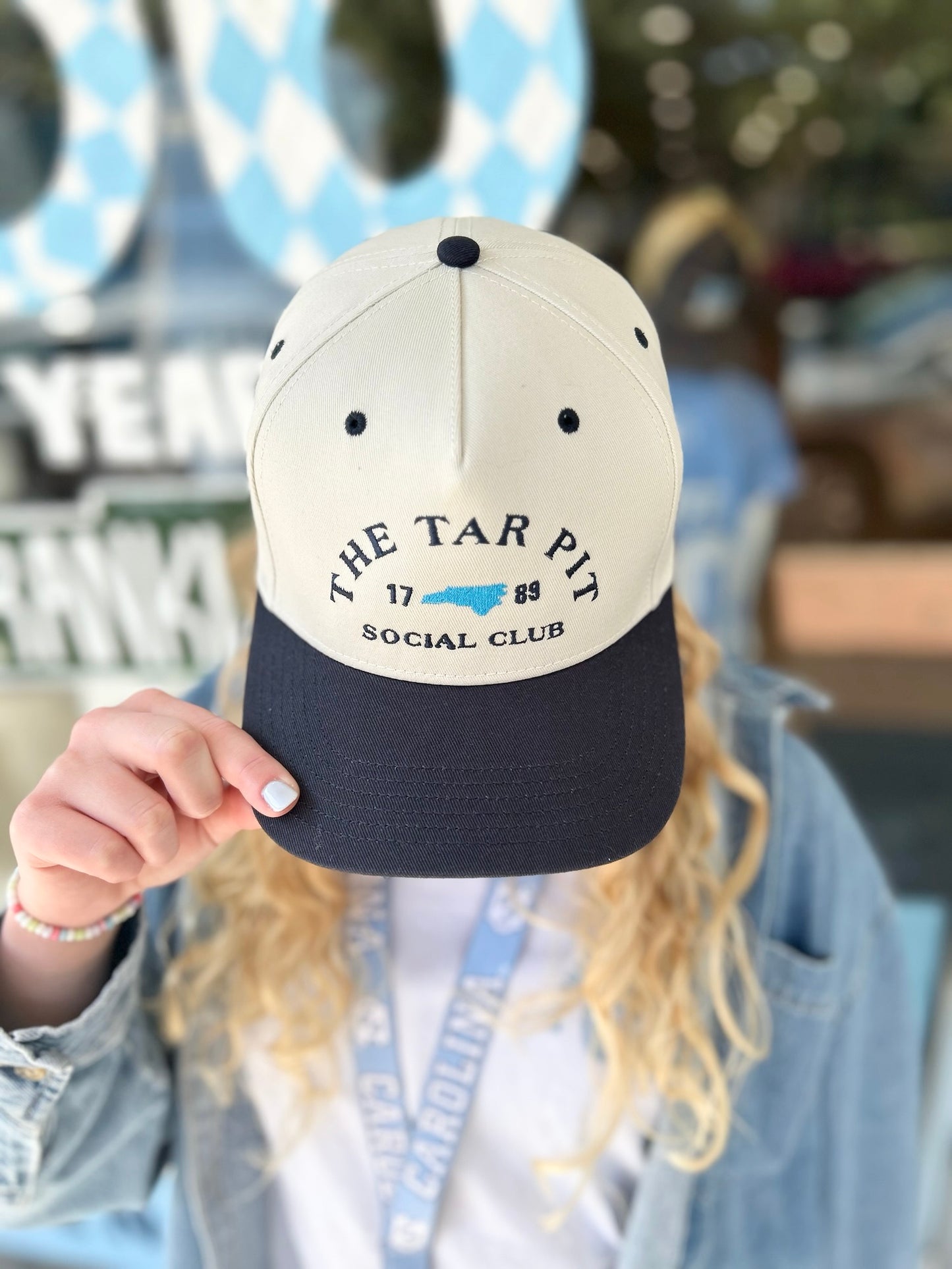 Tar Pit Social Club Trucker Hat in Navy and Khaki