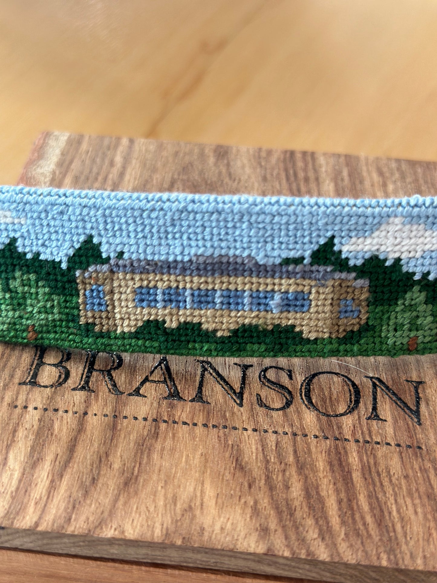 University of North Carolina Campus Needlepoint Belt by Smathers and Branson