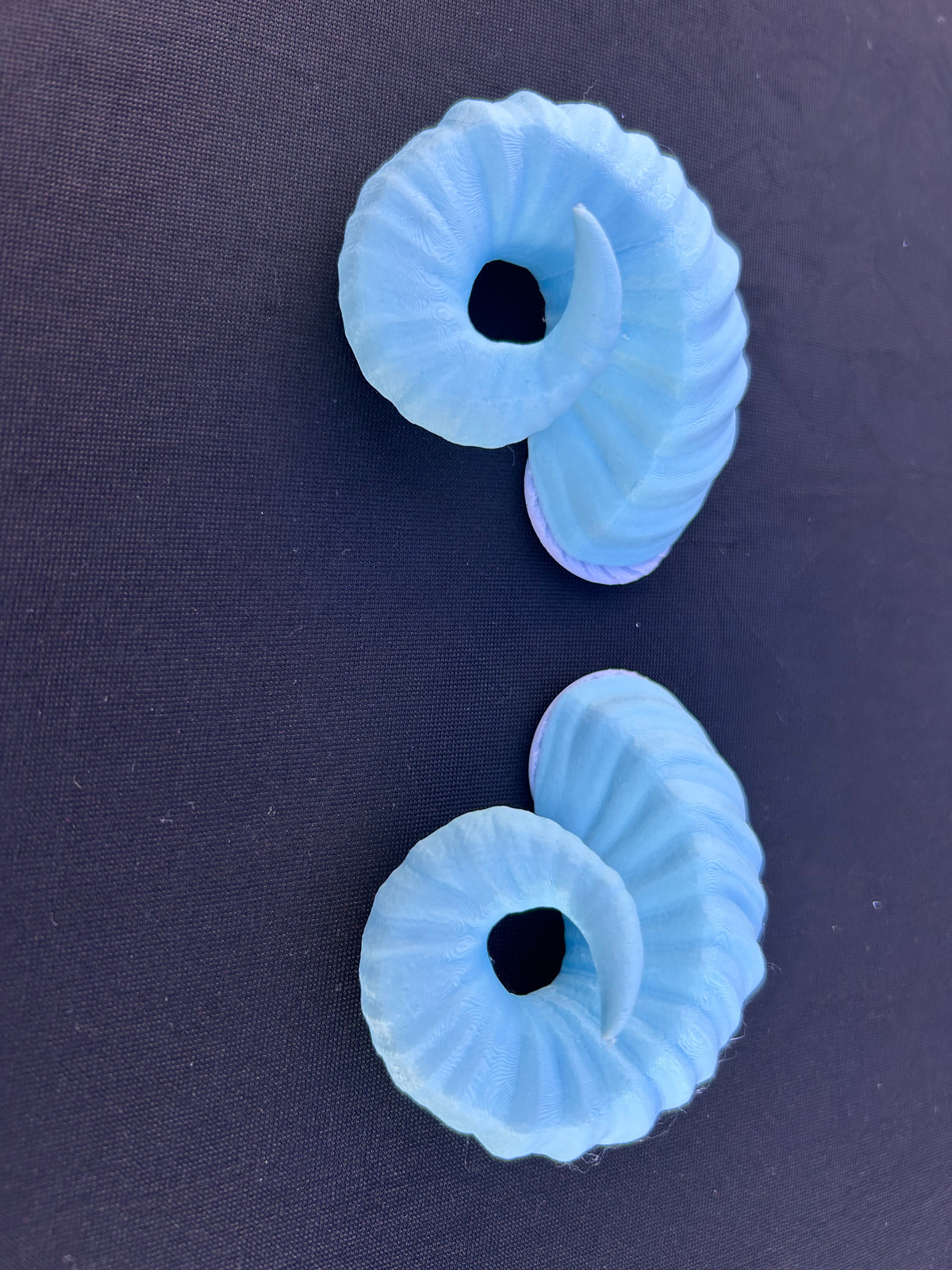 Carolina Blue Ram Horns Hat Accessory for North Carolina Game Day - Lifestyle View - Mystery Mutt Design