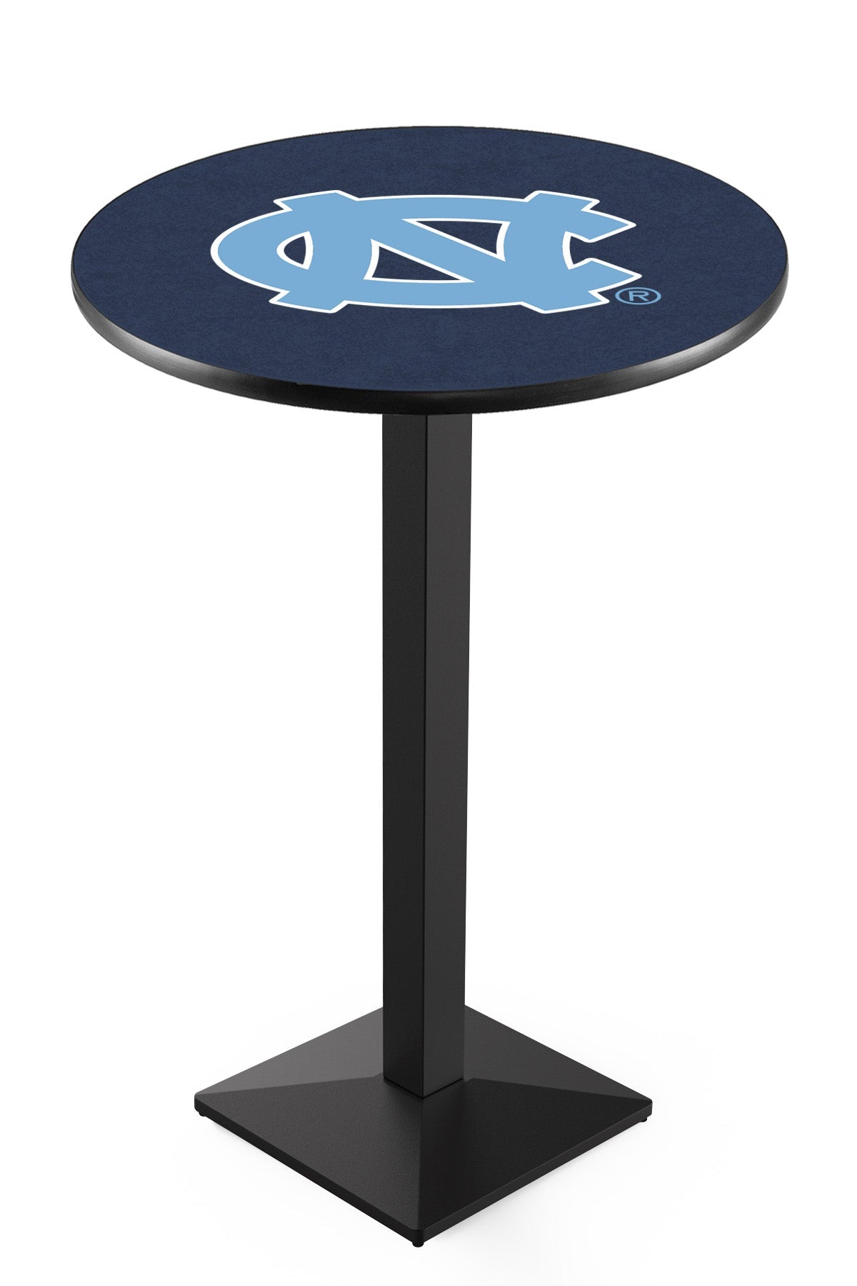 L217 Black Wrinkle North Carolina Tar Heels Pub Table