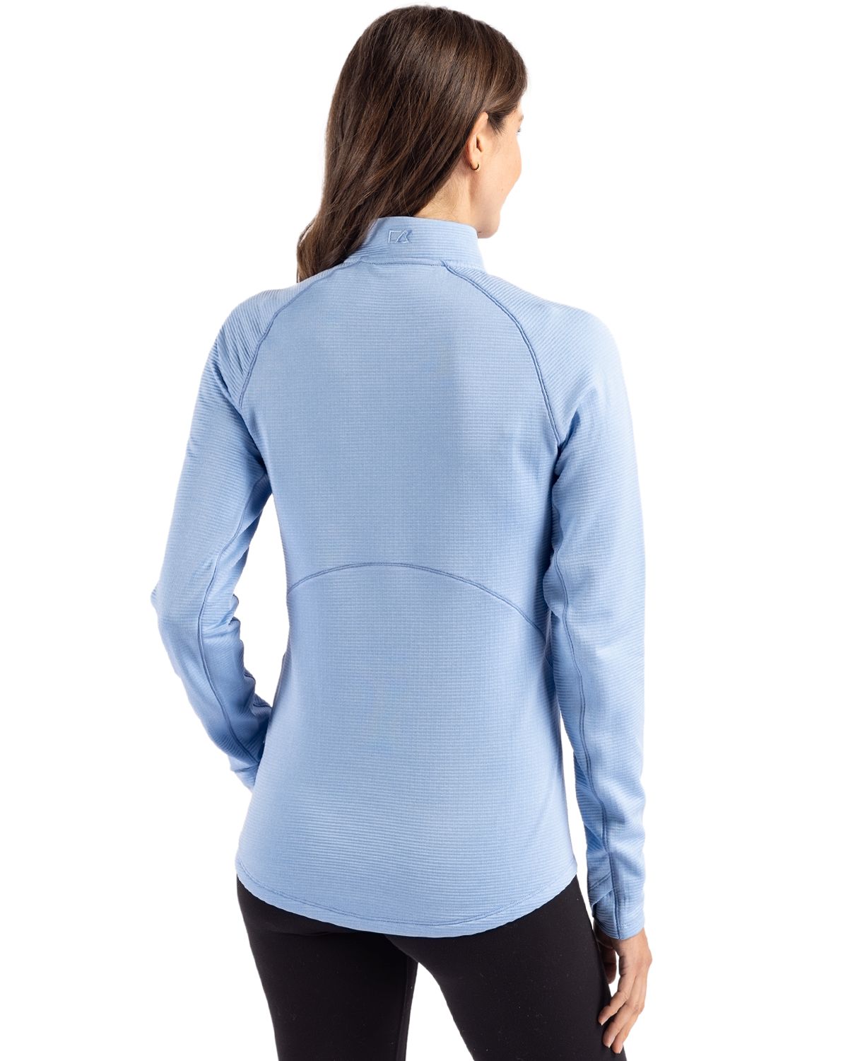 Carolina Blue Women's 1/4 Zip Fleece Pullover by Cutter and Buck