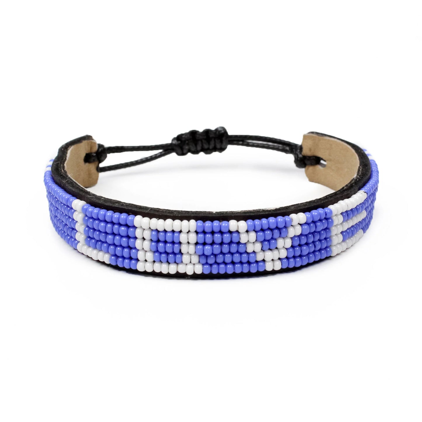 Carolina Blue LOVE Bead Large Bracelet by Love is Project