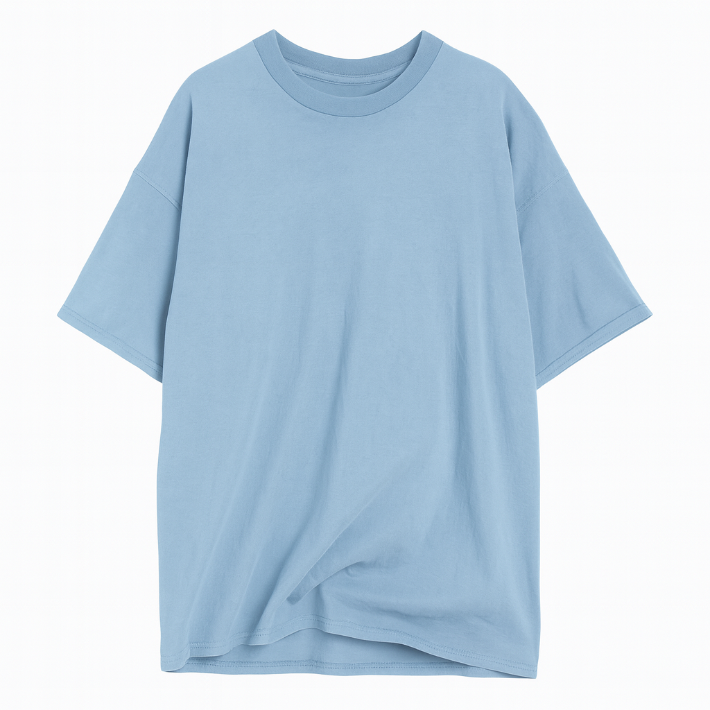 Light Blue Oversized Slouchy Tee