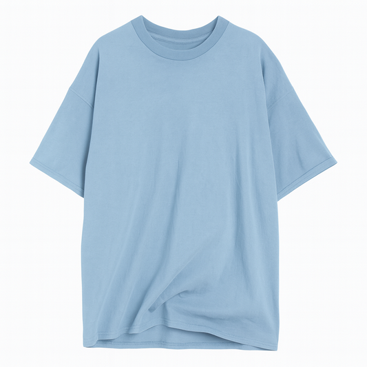 Light Blue Oversized Slouchy Tee