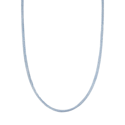 Carolina Blue Silk Cord Necklace (Silk Cord Only) - Main View - Kyle Cavan