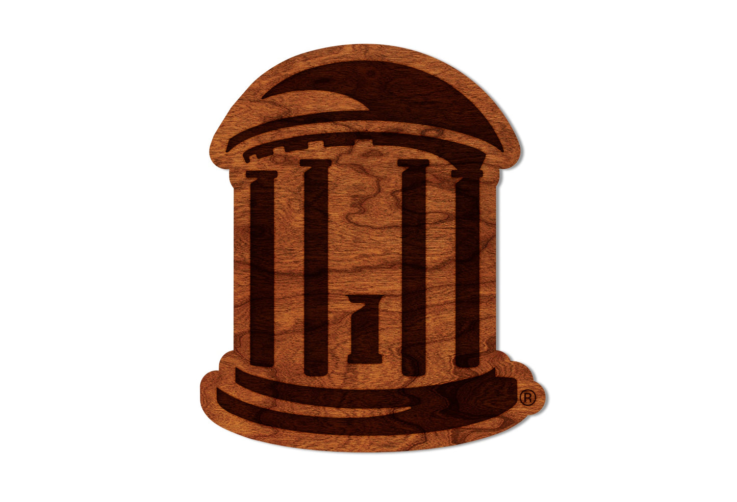 UNC Old Well Cherry Wooden Magnet