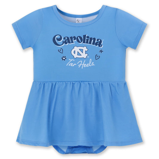 Carolina Tar Heels Baby Girl Onesie Dress