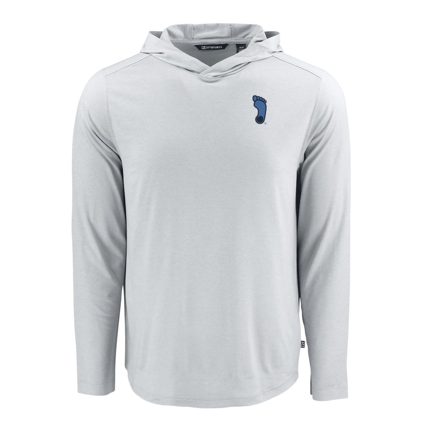Tar Heels Grey Men's Athletic Hooded Long Sleeve Shirt
