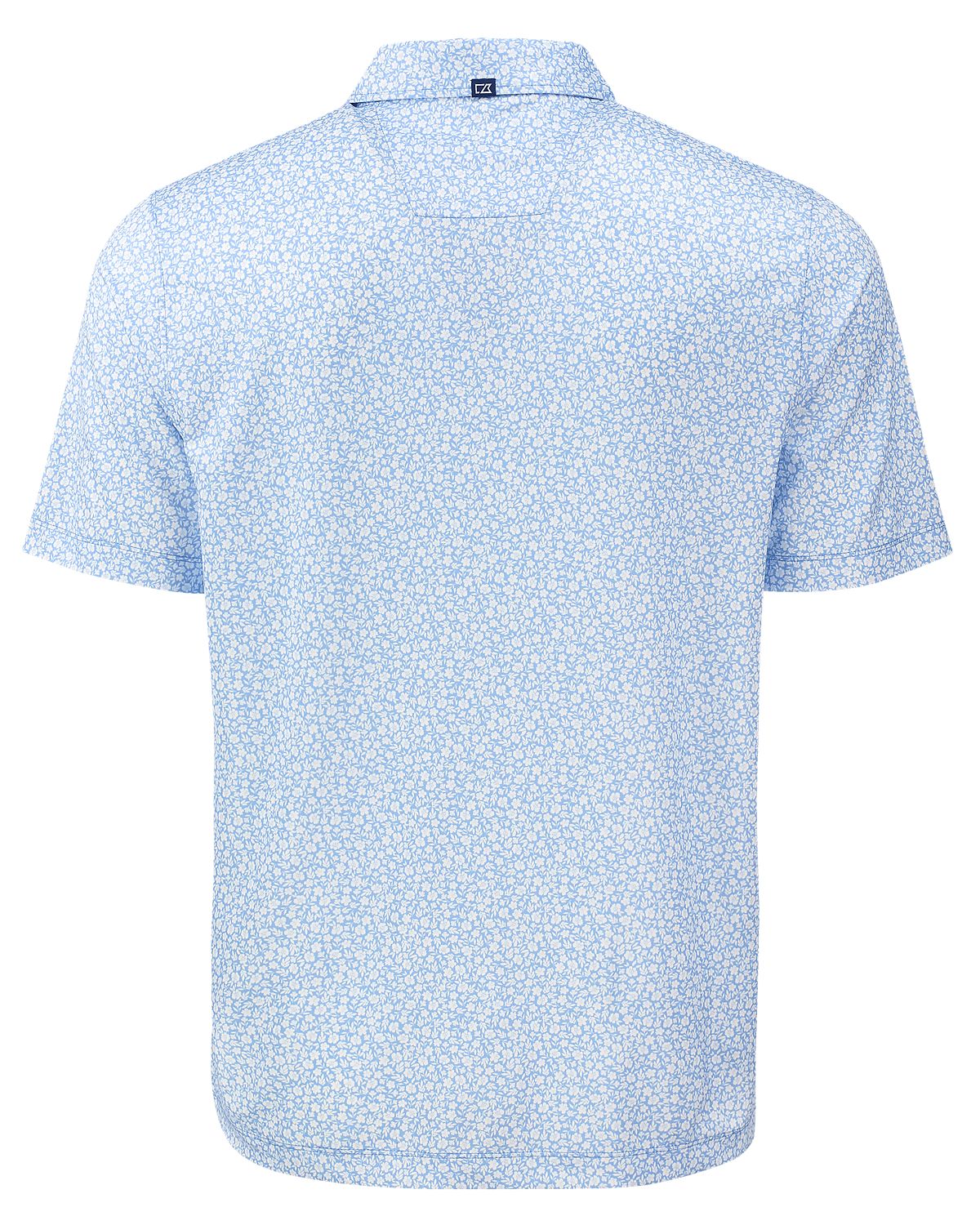 UNC Embroidered Logo Cutter & Buck Pike Eco Flora Print Recycled Mens Polo