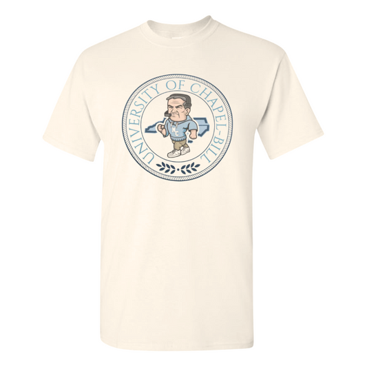University of Chapel Bill Tan T-Shirt by Fan Favorites