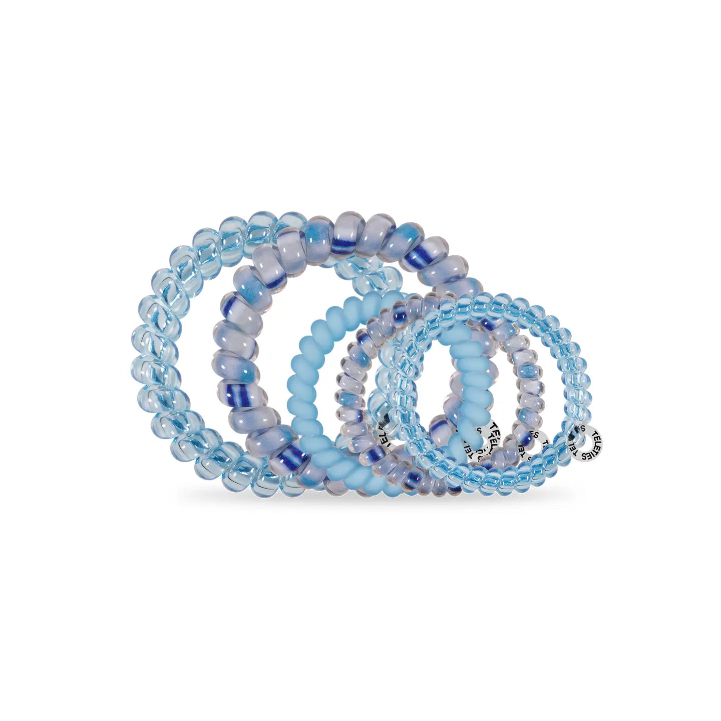 Mixed Pack TELETIES Blue Lagoon Hair Ties - Lifestyle View - Teleties