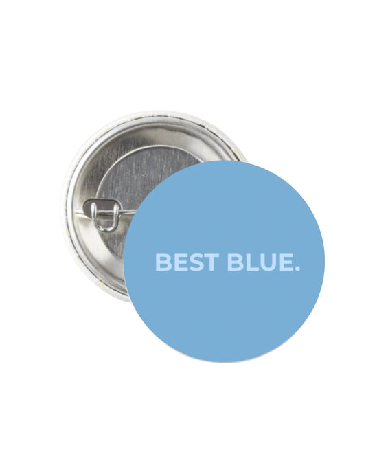 Best Blue Button Pin 1.25"