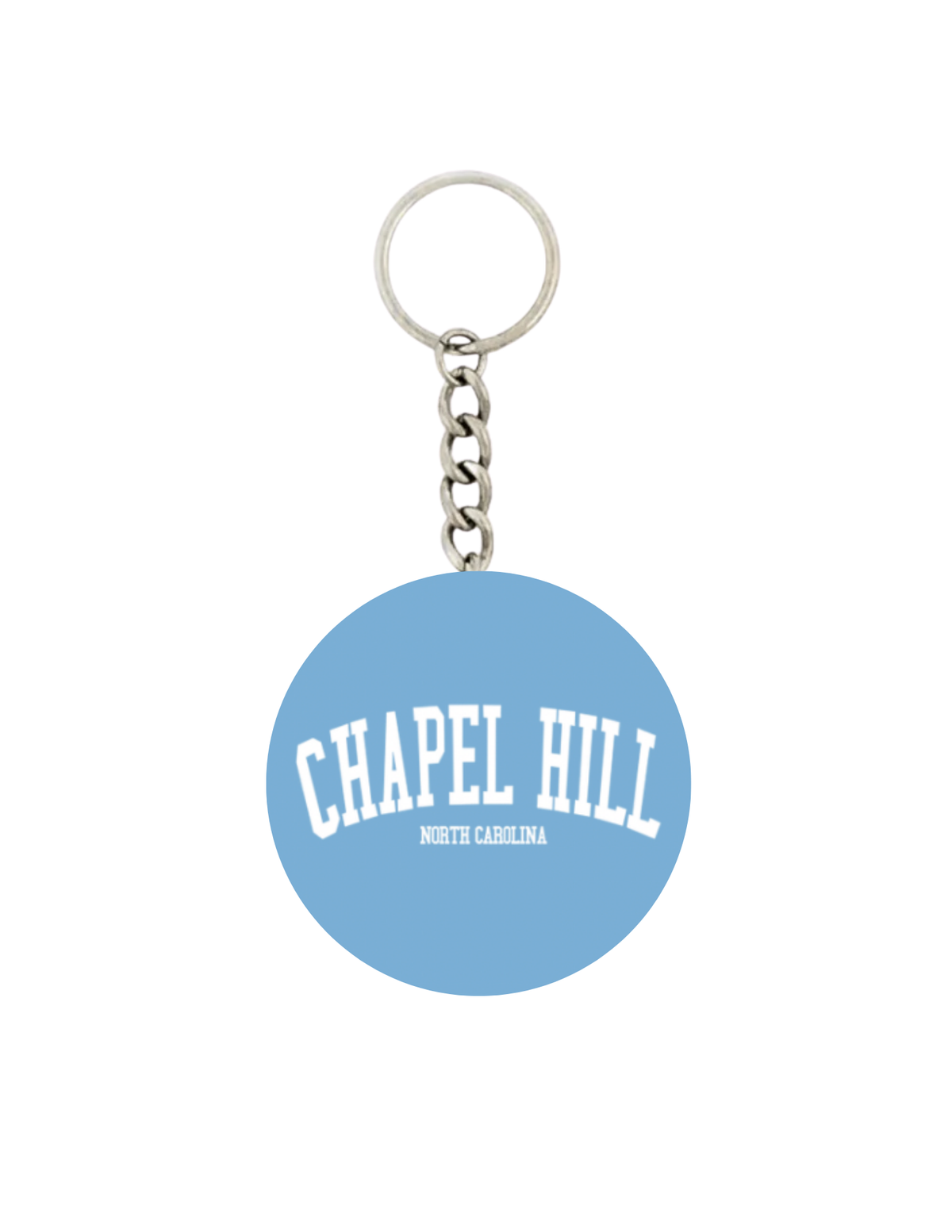 Chapel Hill NC Button Keychain 2.25"